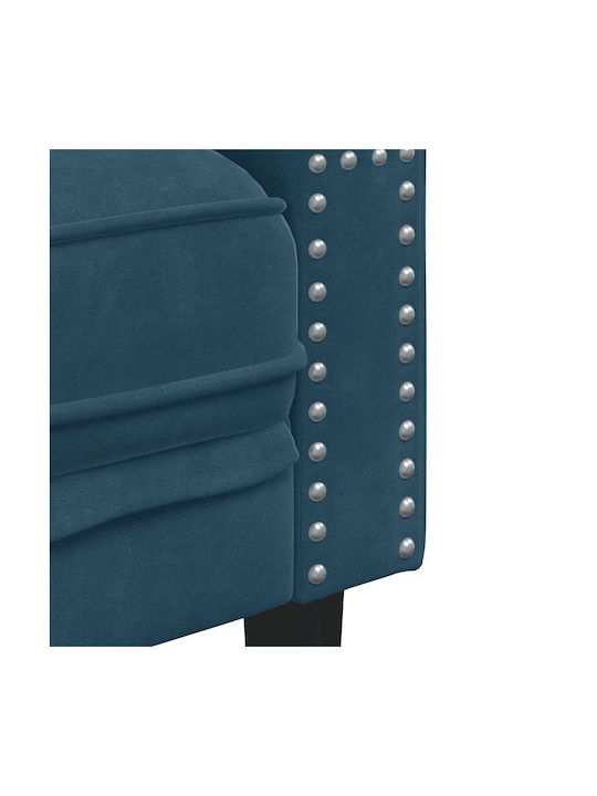 Doppelsitzer Samt Blau 174x74,5x70,5 cm