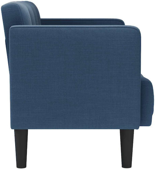 Two-Seater Couch Blue 124x67x74.5cm