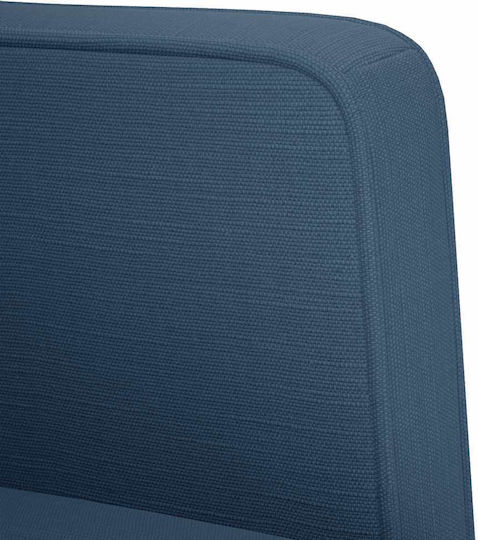 Two-Seater Couch Blue 124x67x74.5cm