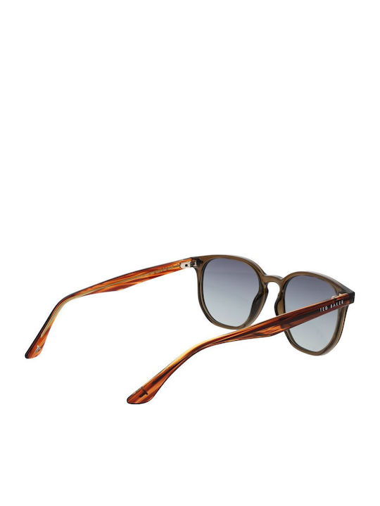 Ted Baker Унисекс Слънчеви очила с Кафяв Рамка и Сив Градиент Леща TB1655 949