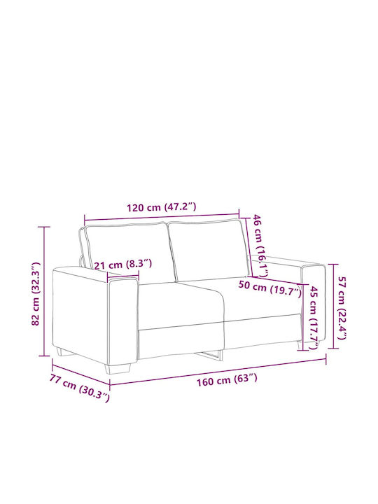 Zweisitziges Outdoor-Sofa Hölzernes mit Kissen