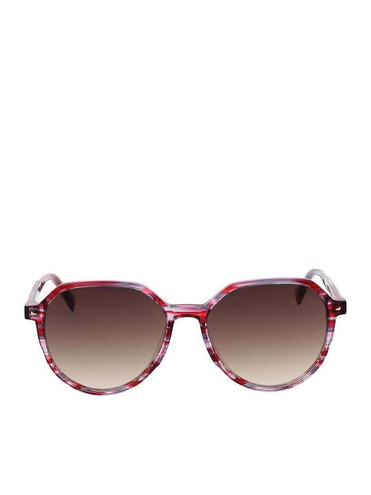Ana Hickmann Women's Sunglasses with Multicolour Plastic Frame and Gray Gradient Lens HI9163 E02