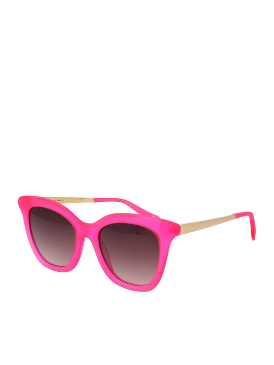 Ana Hickmann Women's Sunglasses with Pink Frame and Purple Gradient Lens HI9064 T03