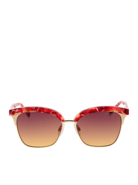 Ana Hickmann Women's Sunglasses with Multicolour Plastic Frame and Multicolour Gradient Lens HI3051 E01