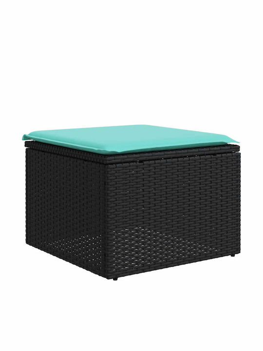 Outdoor Corner Sofa Rattan with Cushions 62x62x69cm