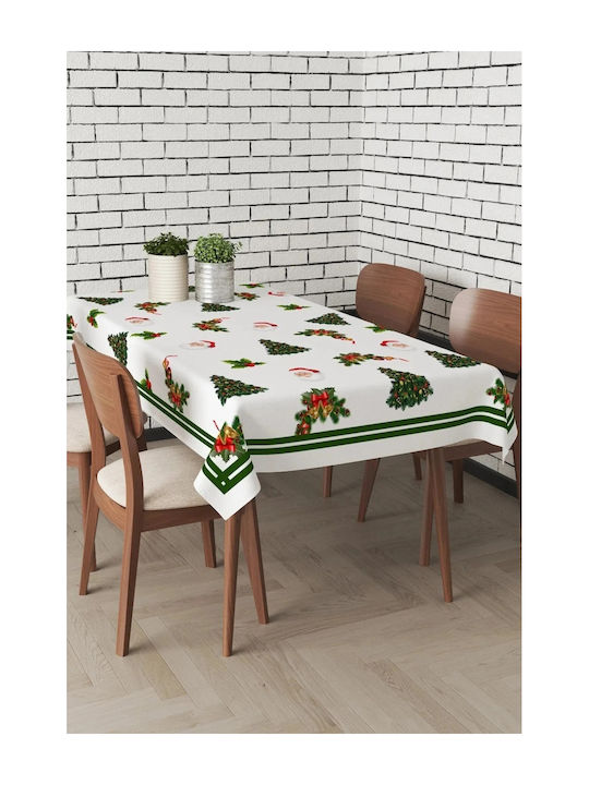 SteweHome Christmas Stain Resistant Tablecloth 260x150cm
