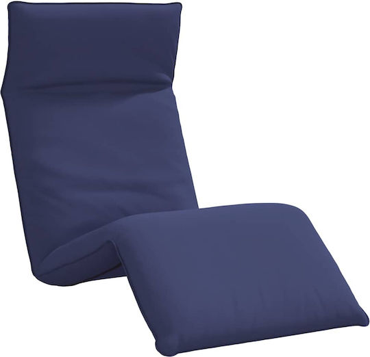 vidaXL Oxford Beach Sunbed Blue Foldable Metallic 175x54cm