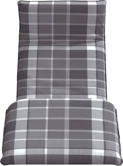 vidaXL vidaXL Beach Sunbed Gray Foldable Metallic 175x54cm