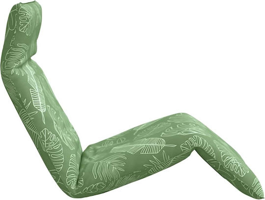 vidaXL vidaXL Beach Sunbed Green Foldable Metallic 175x54cm