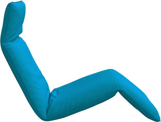 vidaXL vidaXL Beach Sunbed Light Blue Foldable Metallic 175x54cm