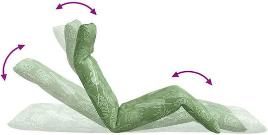 vidaXL vidaXL Beach Sunbed Green Foldable Metallic 175x54cm