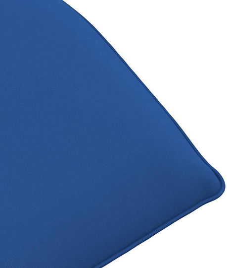 vidaXL vidaXL Beach Sunbed Blue Foldable Metallic 175x54cm