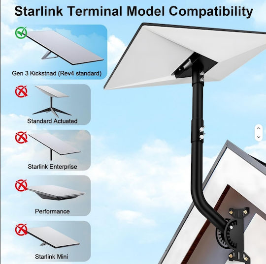 Βάση Κατόπτρου Δορυφορικής Starlink Gen 3 Heavy Duty