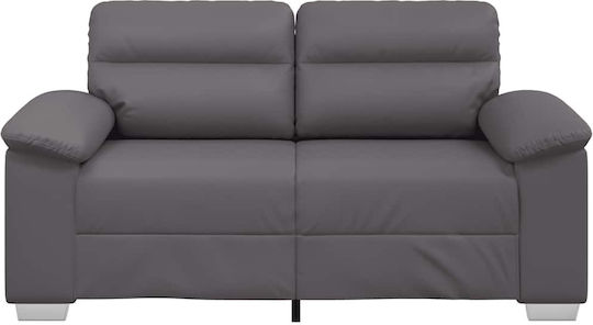 Doppelsitzer Sofa Künstliches Leder Grau 160x81x84cm