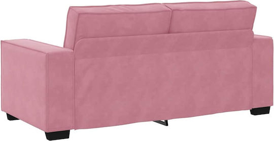 Two-Seater Velvet Pink Couch 180x78x84 cm