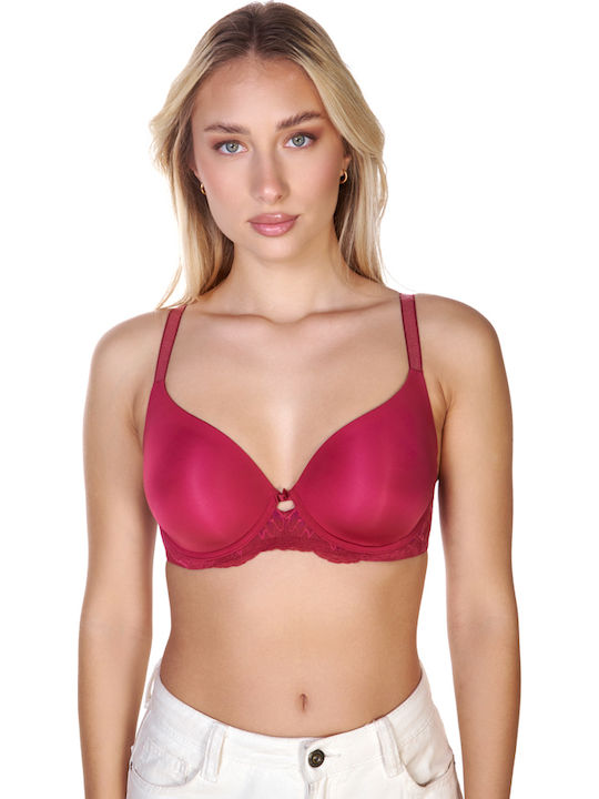 Amourette Charm Bra Deep Red