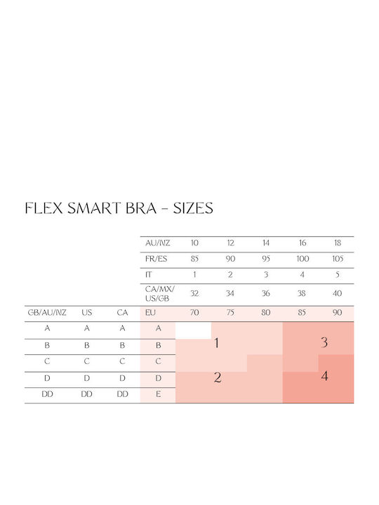 Flex Smart P Μαύρο Σουτιέν με Ελαφριά Ενίσχυση χωρίς Μπανέλες