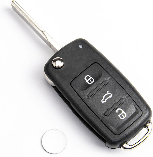 Дистанционно Ключ За Кола Електронно Vw Id48 3 Бутона 3t0837202