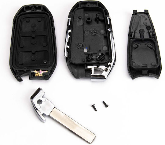 Дистанционно Ключ За Кола Peugeot 208 Citroen C4 Opel Astra 3 Бутона