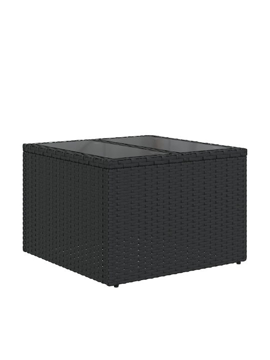 Outdoor Corner Sofa Rattan with Cushions 62x62x69cm