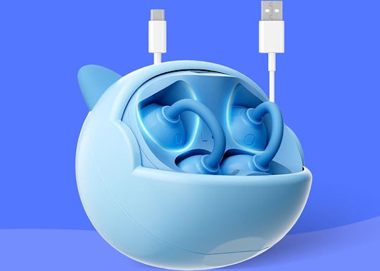 BlackView Airbuds K1 Bluetooth Handsfree Earphones with Sweat Resistance and Charging Case Cheeky Blue