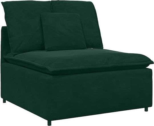 Ecksofa Samt Dunkelgrün 317x217x64cm