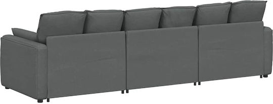 Canapea Patru Locuri Gri 324x105x64cm