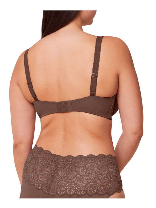 Amourette 300 W X Balconette Balconette Bra without Padding Underwire Brown