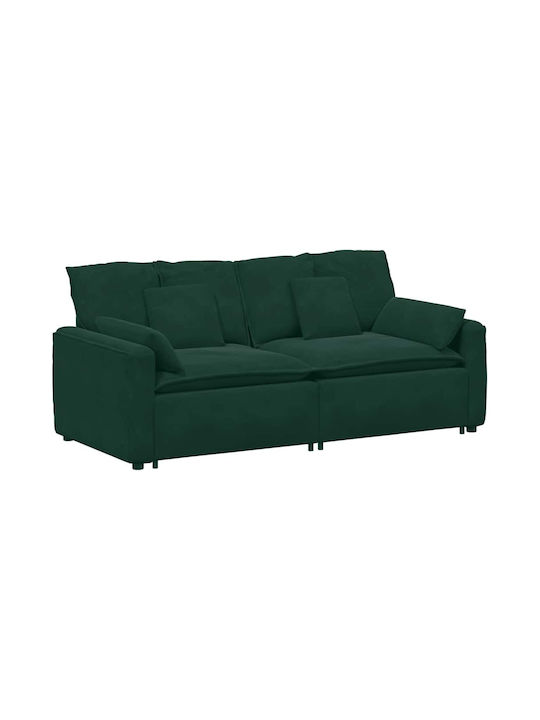 Canapea Cu Trei Locuri Verde 224x105x64cm