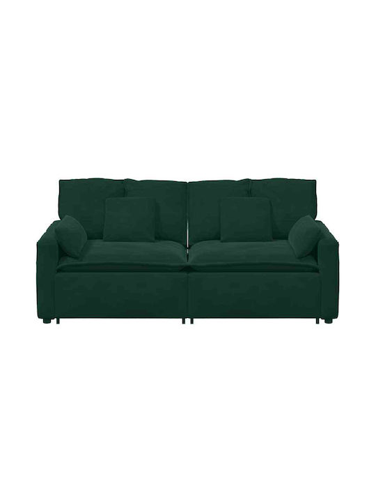 Canapea Cu Trei Locuri Verde 224x105x64cm