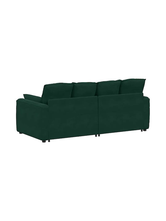 Canapea Cu Trei Locuri Verde 224x105x64cm
