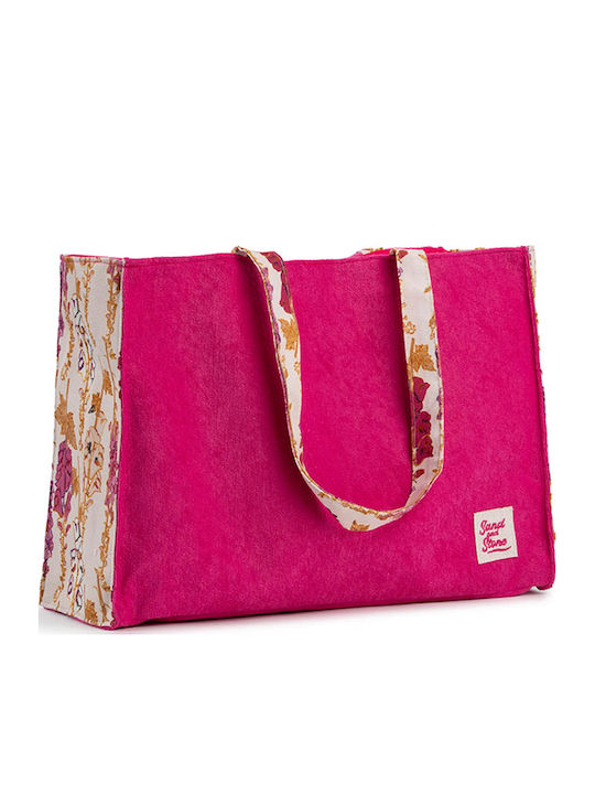 Easy Home Frottee Strandtasche Fuchsia