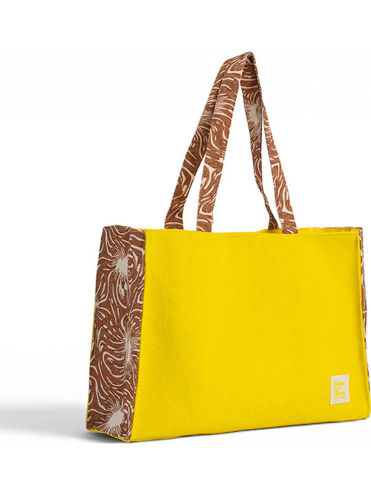 Easy Home Frottee Strandtasche Gelbe
