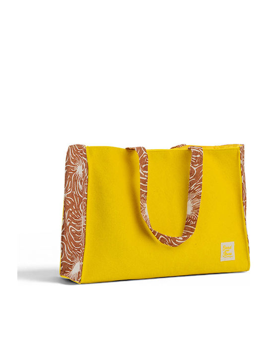 Easy Home Frottee Strandtasche Gelbe