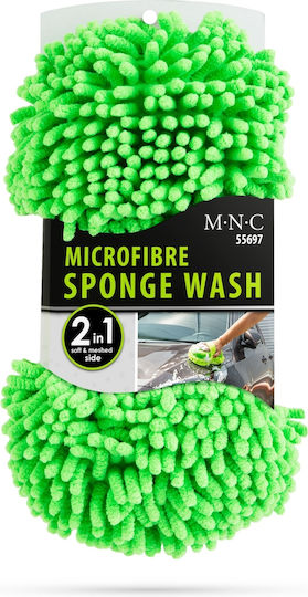 Burete Auto Microfibră 2 Fețe Burete Spălare Auto Absorbant Detailing 260x130 Mm Verde
