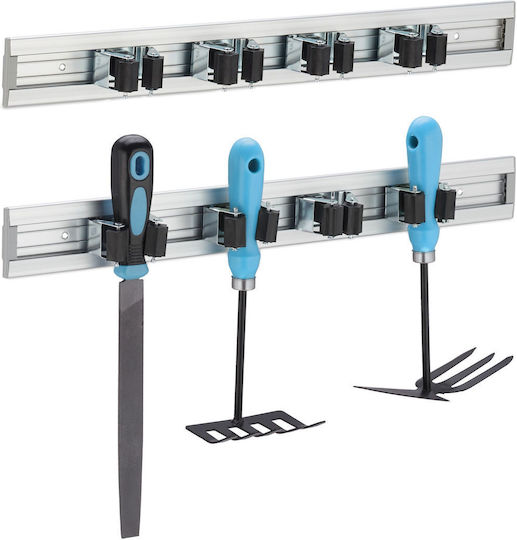 Set Stand Pentru Electrocasnice Relaxdays 2 Bucăți Negru Gri 5.5x4.5x48.5 Cm