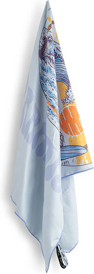 Easy Home Πετσέτα Microfiber Σώματος 200gr/m² Γκρι 150x70εκ.