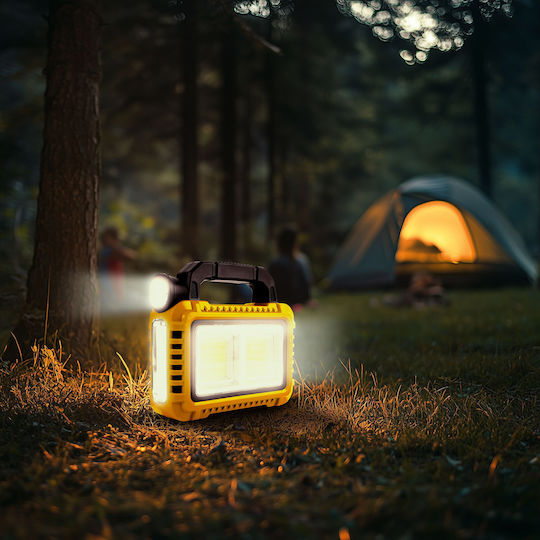 Alista Home Lampă Led Solară pentru Camping cu Lanternă și Powerbank 800lm 10W Galben