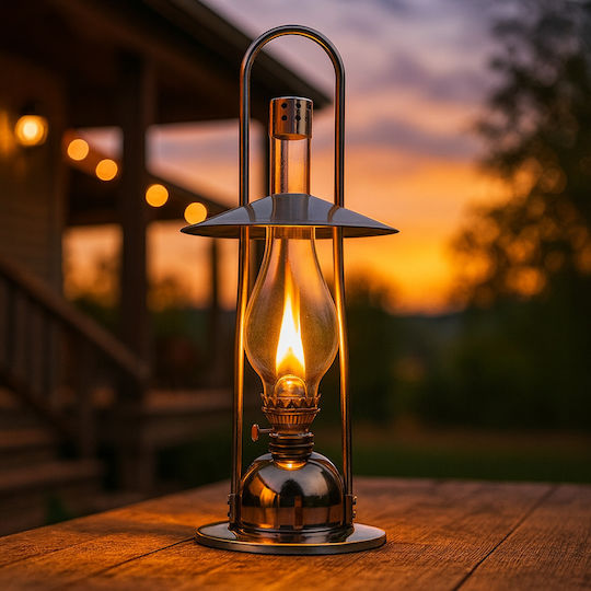 SGTT Λάμπα Πετρελαίου (Θυέλλης) για Camping Γκρι