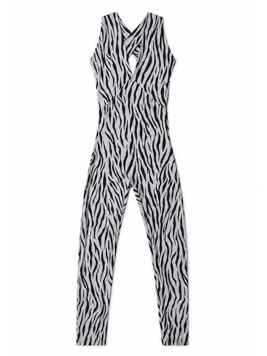 Γυναικεία Ολόσωμη Φόρμα Zebra Print
