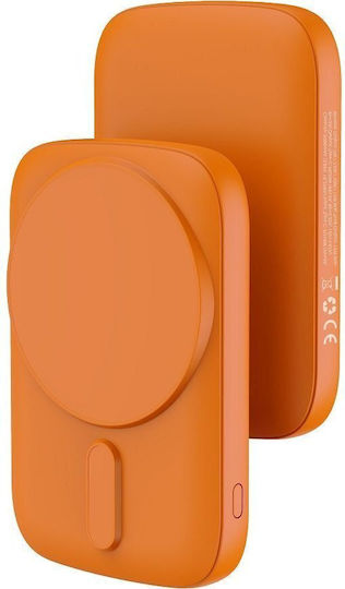 Blue Star DG-P8 MagSafe Power Bank 5000mAh 20W with USB-C Power Delivery Port Orange