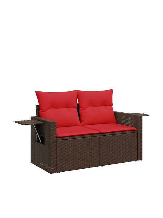 Canapea Tree-Seater De Exterior Din Rattan Cu Perne 55x55cm