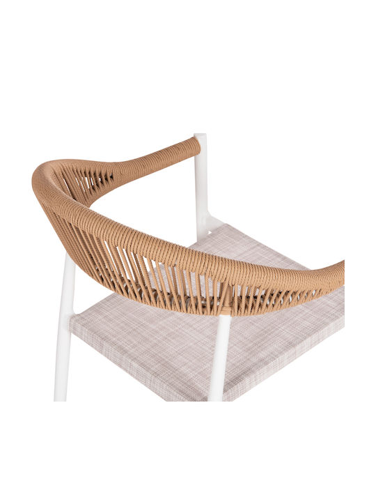 Outdoor Dining Set Berg 5pcs White