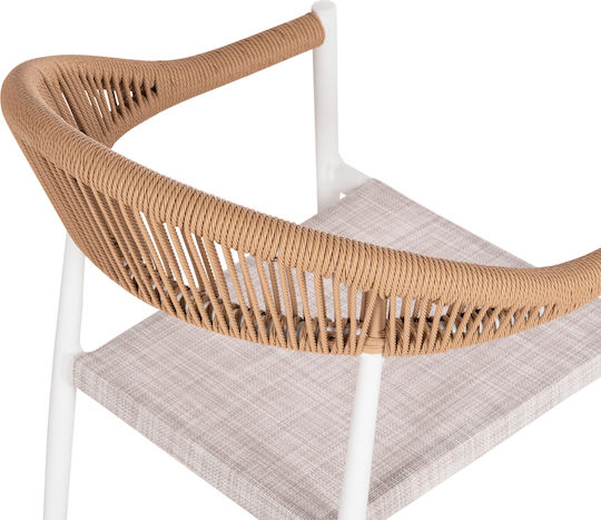 Set Dining de Exterior Berg 5 Piese Alb