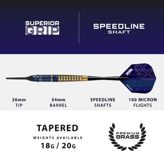 Harrows Nox Softip Дартс Черни