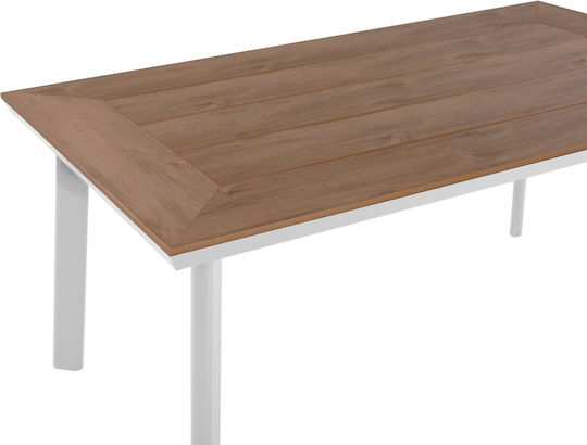 Set Dining de Exterior Berg 5 Piese Alb
