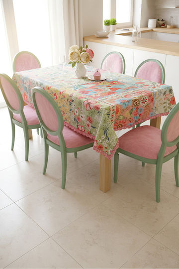SteweHome Pink Tablecloth 120x140cm SteweHome Pink Tablecloth 120x140cm