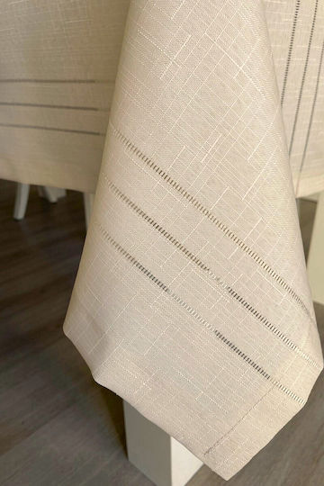 SteweHome Σετ Τραπεζομάντηλο Μπεζ 160x220εκ.
