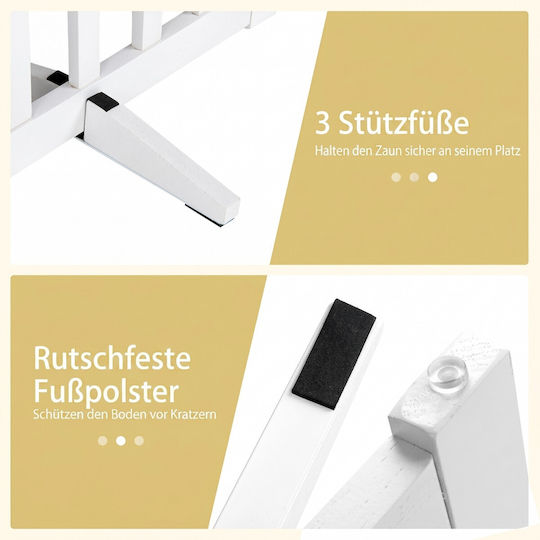 Costway Hundetür in Weißes Farbe