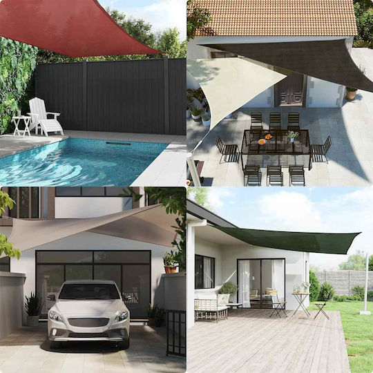 vidaXL Pânză De Umbrire Triunghiulară Bej 3x4.2x4.2m 160gr/m²